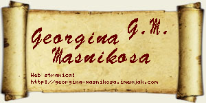 Georgina Masnikosa vizit kartica